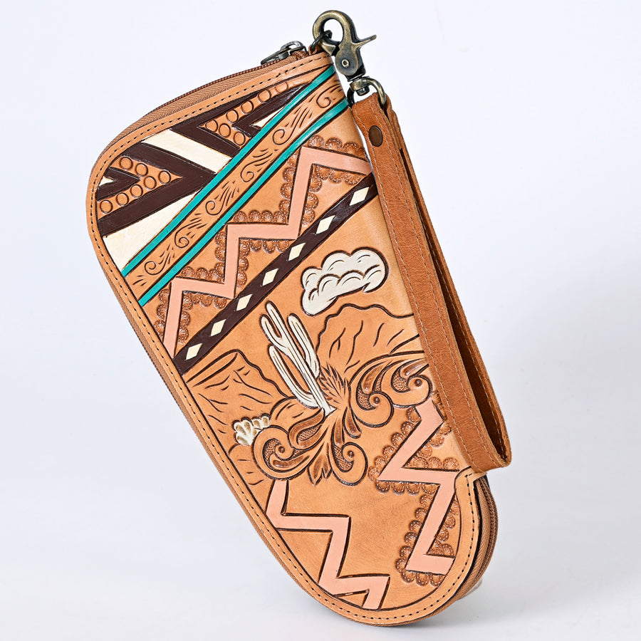 ADGC104 American Darling Hand Tooled Saddle Blanket Genuine Leather by Hilason – Cowboy and equestrian accessories