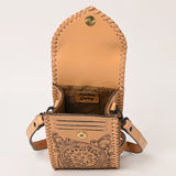 American Darling Cell Phone Holder Hand Tooled Genuine Leather Women Bag Western Handbag