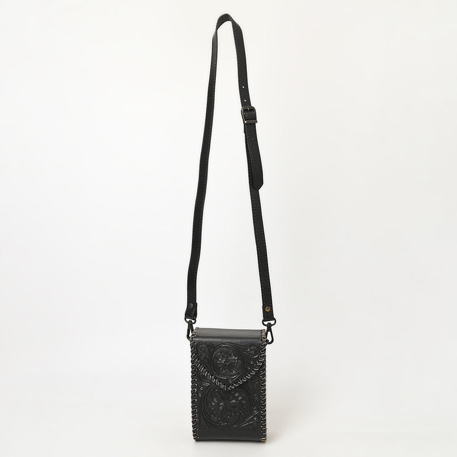 American Darling Cell Phone Holder Hand Tooled Genuine Leather Western Women Bag Handbag Purse | Travel Bags College Casual