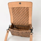 American Darling Cross Body Hand Tooled Genuine Leather Western Women Bag | Antique Tan Handbag Purse Crossbody for Cute