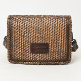 American Darling Cross Body Hand Tooled Genuine Leather Western Women Bag | Antique Tan Handbag Purse Crossbody for Cute