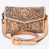 American Darling Hand Tooled Genuine Leather Women Bag Western Handbag Purse