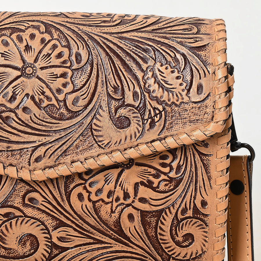 American Darling Wallet Hand Tooled Genuine Leather Western Women Bag | Wristlet Travel