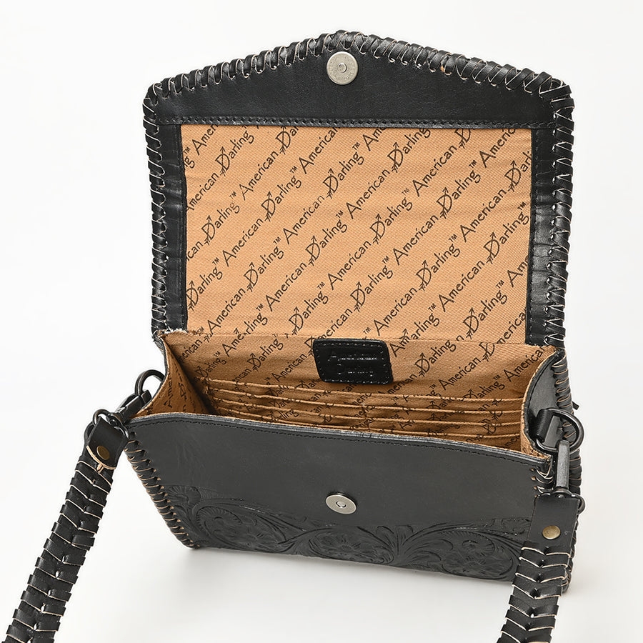 American Darling Wallet Hand Tooled Genuine Leather Western Women Bag | Wristlet Travel