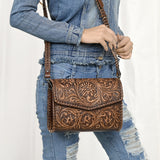 American Darling Hand Tooled Genuine Leather Women Bag Western Handbag Purse