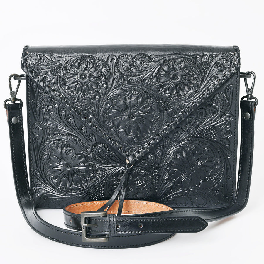American Darling Envelope Hand Tooled Genuine Leather Western Women Bag Handbag Purse | for Cute