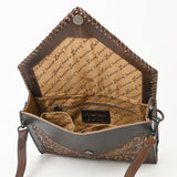 American Darling Envelope Hand Tooled Genuine Leather Western Women Bag Handbag Purse | for Cute