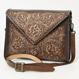 American Darling Envelope Hand Tooled Genuine Leather Western Women Bag Handbag Purse | for Cute - Uhorse