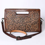 American Darling Clutch Hand Tooled Genuine Leather women bag western handbag purse