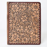 American Darling Western Tablet Sleeve Handcrafted from Hand Tooled Genuine Leather | Floral Carved Portfolio Case for Documents & Tech
