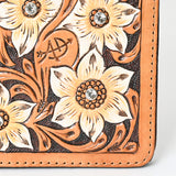American Darling Western Tablet Sleeve Handcrafted from Hand Tooled Genuine Leather | Carved Portfolio Case for Documents & Tech