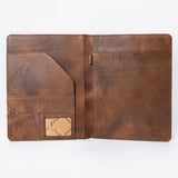 American Darling Western Tablet Sleeve Handcrafted from Hand Tooled Genuine Leather | Carved Portfolio Case for Documents & Tech