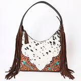 ADBGA390 American Darling Hand Tooled Hair On Genuine Leather Women Bag Western Handbag Purse