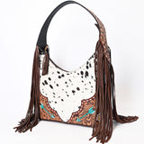 ADBGA390 American Darling Hand Tooled Hair On Genuine Leather Women Bag Western Handbag Purse