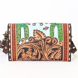 American Darling Hand Tooled Genuine Leather Women Bag Western Handbag Purse