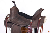 HILASON Western Horse Flex Tree Barrel Trail in Leather Saddle Brown | for Horses