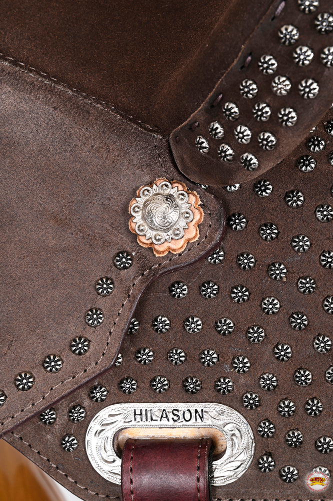 HILASON Western Horse Flex Tree Barrel Trail in American Leather Saddle Brown | for Horses