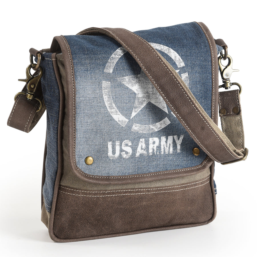 OHLAY KB563 Cross Body Upcycled Canvas 100% cotton Denim Genuine by Hilason – Cowboy and equestrian accessories