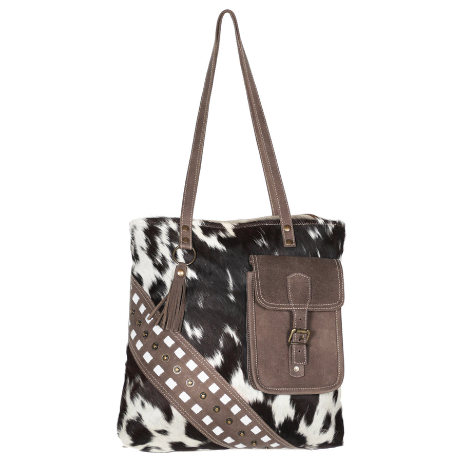 OHLAY KB592 TOTE Hair-on Genuine Leather women bag western handbag by Hilason – Cowboy and equestrian accessories