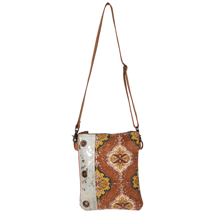 OHLAY KB647 Cross Body Upcycled Wool Upcycled Canvas Hair-On Genuine by Hilason – Cowboy and equestrian accessories