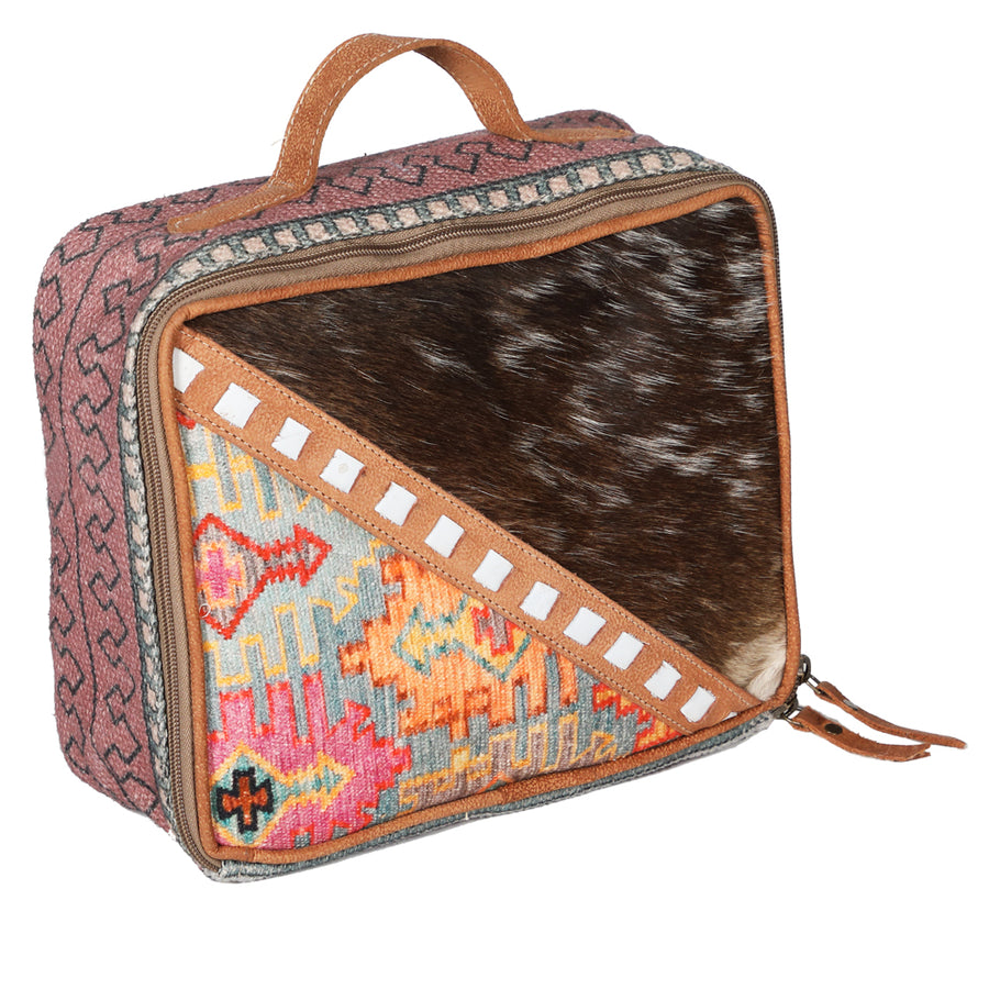OHLAY KB702 JEWELRY CASE Upcycled Wool Upcycled Canvas Hair-on Genuine by Hilason – Cowboy and equestrian accessories