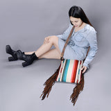 American Darling Cross Body Hand Tooled Saddle Blanket Genuine Leather Women Bag Western Handbag Purse