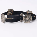 Full Grain Genuine American Leather Belt Men and Women Bling