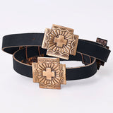 Full Grain Genuine American Leather Belt Men and Women Bling