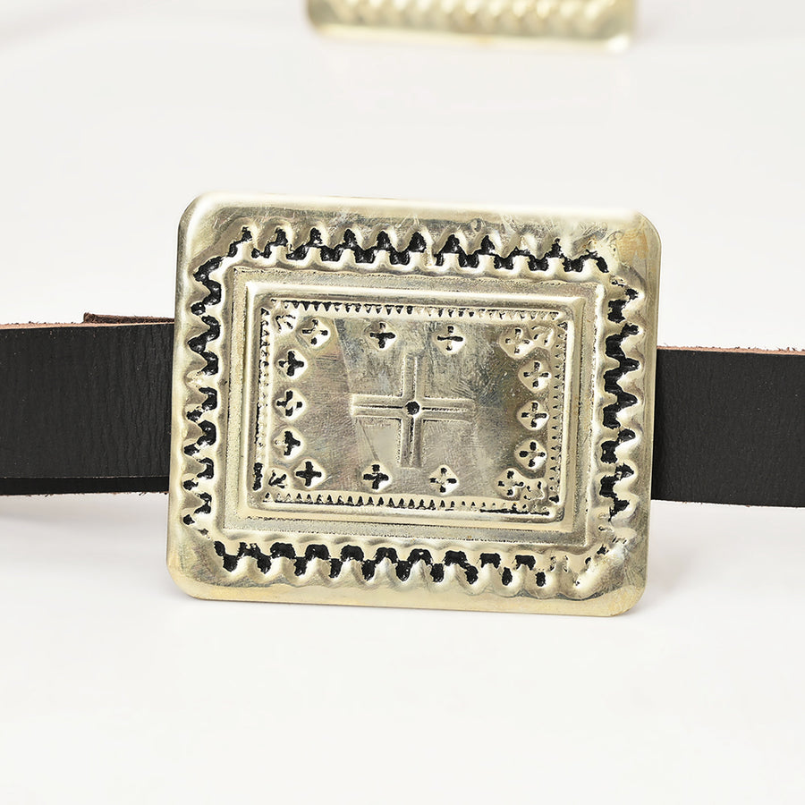 American Darling Full Grain Genuine Leather Belt Womens Western with Removable Buckle Hunter Green Small