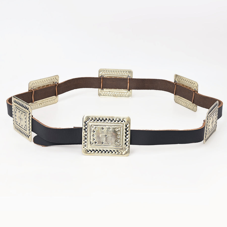 Full Grain Genuine American Leather Belt Men and Women Bling - Uhorse