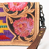 American Darling Organiser Hand Tooled Saddle Blanket Genuine Leather