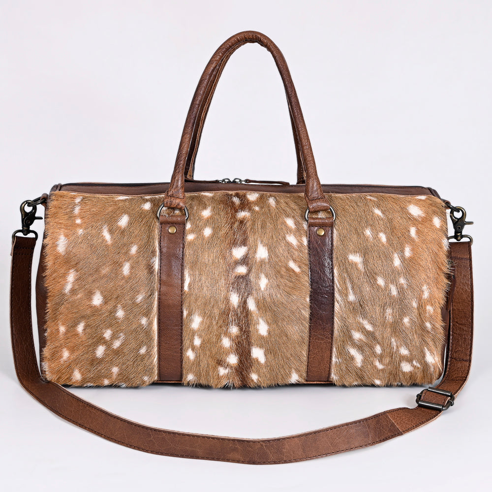 American Darling Duffel Hair on Genuine Leather Western Women Bag | Handbag | Leather Duffle Bag | Weekend Bag | Travel Duffel Bags | Duffel Bag for Women