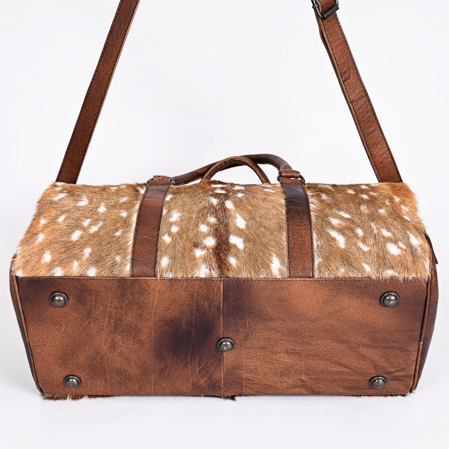 American Darling Women's Duffel Bag Western Hair On Genuine Leather Handbag and Ladies Purse