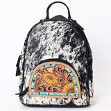 American Darling Backpack Hand Tooled Hair on Genuine Leather W. Women