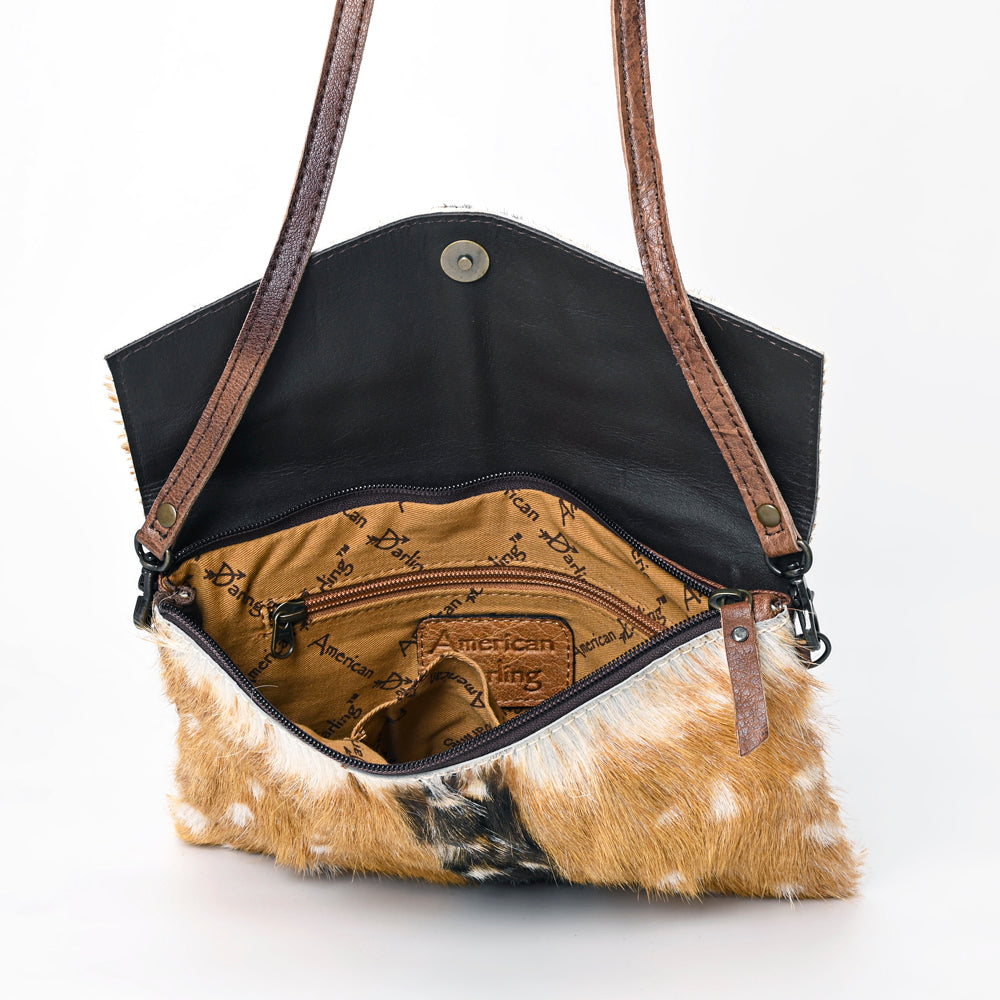 American Darling Envelope Hair on Genuine Leather Western Women Bag Handbag Purse | Envelope Bag for Women | Cute Envelope Bag | Envelope Purse