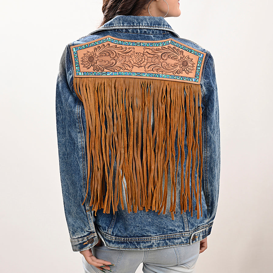 American Darling ADJKT019-L Genuine leather Hand tooled hand carved by Hilason – Cowboy and equestrian accessories