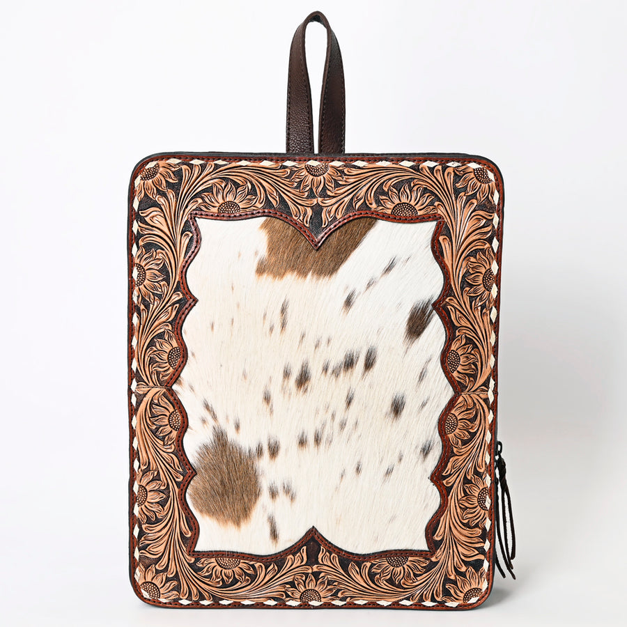 American Darling Backpack Hand Tooled Hair On Genuine Leather Western Women Bag | for Laptop School Purse Travel