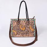 American Darling Tote Hand Tooled Genuine Leather women bag western handbag purse