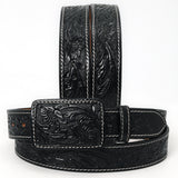 American Darling ADBLF215-L Beautifully Hand Tooled Genuine American Leather Belt Men and  Women