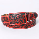 American Darling ADBLF216-L Beautifully Hand Tooled Genuine American Leather Belt Men and  Women