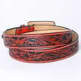 American Darling ADBLF216-L Beautifully Hand Tooled Genuine American Leather Belt Men and  Women