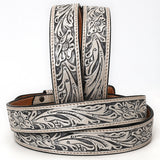 American Darling ADBLF217-L Beautifully Hand Tooled Genuine American Leather Belt Men and  Women