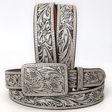 American Darling ADBLF217-L Beautifully Hand Tooled Genuine American Leather Belt Men and  Women