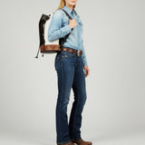 American Darling Backpack Hand Tooled Hair on Genuine Leather Western Women Bag |Weekend Travel Bags