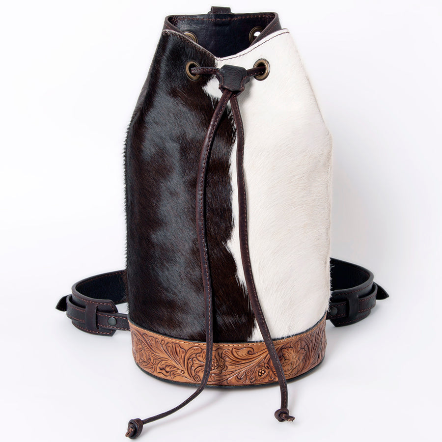 American Darling Backpack Hand Tooled Hair on Genuine Leather Western Women Bag |Weekend Travel Bags