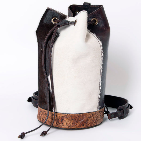 American Darling Backpack Hand Tooled Hair on Genuine Leather Western Women Bag |Weekend Travel Bags - Uhorse
