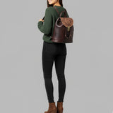 American Darling Backpack Hand Tooled Genuine Leather Western Women Bag Handbag Purse | for Laptop