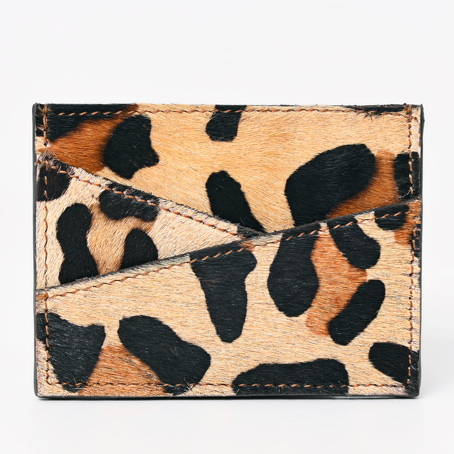 American Darling Card Holder Hair on Genuine Leather | Business Credit Sports
