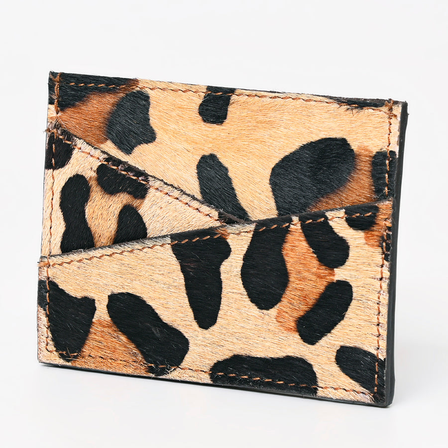 American Darling Card Holder Hair on Genuine Leather | Business Credit Sports - Uhorse