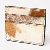 American Darling Card Holder Hair on Genuine Leather | Card Holder | Business Card Holder | Credit Card Holder | Leather Card Holder | Sports Card Holder